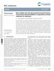 Research paper thumbnail of New insights into the electrochemical performance of precursor derived Si(Nb)OC composites as anode materials for batteries