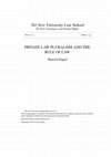 Private Law Pluralism and the Rule of Law Cover Page