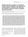 miRNA expression profiling of 'noninvasive follicular thyroid neoplasms with papillary-like nuclear features' compared with adenomas and infiltrative follicular variants of papillary thyroid carcinomas Cover Page