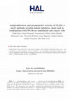 Antiproliferative and proapoptotic activity of CLM3, a novel multiple tyrosine kinase inhibitor, alone and in combination with SN-38 on endothelial and cancer cells Cover Page