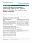 OA04.04. Changes in physiological and psychological markers of stress in hospital personnel after a low-dose mindfulness-based worksite intervention Cover Page