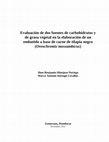 Evaluación de dos fuentes de carbohidratos y de grasa vegetal en la elaboración de un embutido a base de carne de tilapia negra (Oreochromis mossambicus) Cover Page