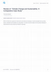 Review of: "Climate Change and Sustainability: A Comparative Case Study Cover Page