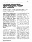 Three Combined Quantitative Trait Loci from Nonhost Lactuca saligna Are Sufficient to Provide Complete Resistance of Lettuce Against Bremia lactucae Cover Page