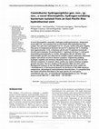 Caminibacter hydrogeniphilus gen. nov., sp. nov., a novel thermophilic, hydrogen-oxidizing bacterium isolated from an East Pacific Rise hydrothermal vent Cover Page