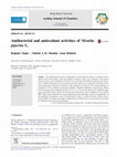 Antibacterial and antioxidant activities of Mentha piperita L Cover Page