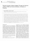 Research paper thumbnail of Nicotine Increases Codeine Analgesia Through the Induction of Brain CYP2D and Central Activation of Codeine to Morphine