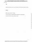 Research paper thumbnail of Title Induction and Recovery Time Course of Rat Brain CYP2E1 following Nicotine treatment Running title Induction of rat brain CYP2E1 by nicotine Corresponding Author