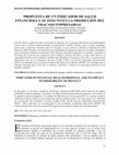 Propuesta De Un Indicador De Salud Financiera Y Su Efecto En La Predicción DelFracaso Empresarial (Indicator of Financial Health Proposal and its Impact on Probability of Default) Cover Page