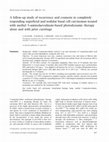 A follow-up study of recurrence and cosmesis in completely responding superficial and nodular basal cell carcinomas treated with methyl 5-aminolaevulinate-based photodynamic therapy alone and with prior curettage Cover Page