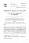 Research paper thumbnail of Characteristics of Iberian red deer (Cervus elaphus hispanicus) spermatozoa cryopreserved after storage at 5°C in the epididymis for several days