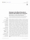 Research paper thumbnail of Changes in the Blood Viscosity in Patients With SARS-CoV-2 Infection