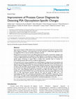 Research paper thumbnail of Improvement of Prostate Cancer Diagnosis by Detecting PSA Glycosylation-Specific Changes