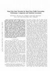 Research paper thumbnail of Deep Echo State Networks for Short-Term Traffic Forecasting: Performance Comparison and Statistical Assessment