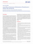 Research paper thumbnail of Letter to the Editor: Acute Effects of Intravenous Administration of Pamidronate in Patients with Osteoporosis