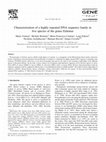 Research paper thumbnail of Characterization of a highly repeated DNA sequence family in five species of the genus Eulemur