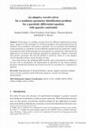 An adaptive wavelet solver for a nonlinear parameter identification problem for a parabolic differential equation with sparsity constraints Cover Page