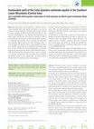 Sustainable yield of the Colle Quartara carbonate aquifer in the Southern Lepini Mountains (Central Italy) Cover Page