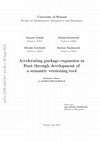 Accelerating package expansion in Rust through development of a semantic versioning tool Cover Page