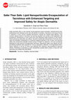 Safer Than Safe: Lipid Nanoparticulate Encapsulation of Tacrolimus with Enhanced Targeting and Improved Safety for Atopic Dermatitis Cover Page