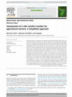 Research paper thumbnail of Assessment of a ride comfort number for agricultural tractors: A simplified approach