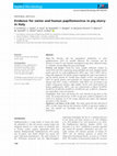 Research paper thumbnail of Evidence for swine and human papillomavirus in pig slurry in Italy