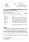 Research paper thumbnail of Analysis of changes in public behavior regarding 3M health protocols during the Covid-19 pandemic in Indonesia