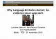 Why Language Attitudes Matter: An evidence based approach Cover Page