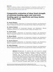 Comparative evaluation of shear bond strength of universal bonding agent and total-etch bonding agent on superficial and deep dentin Cover Page