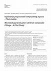 Microleakage evaluation of resin composite fillings - a pilot study Cover Page