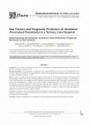 Risk Factors and Prognostic Predictors of VentilatorAssociated Pneumonia in a Tertiary Care Hospital Cover Page