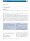 Perception, attitudes and knowledge regarding the 2009 swine-origin influenza A (H1N1) virus pandemic among health-care workers in Australia Cover Page