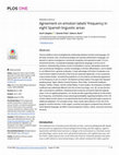 Research paper thumbnail of Agreement on emotion labels' frequency in eight Spanish linguistic areas