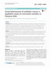 Research paper thumbnail of Social determinants of antibiotic misuse: a qualitative study of community members in Haryana, India