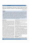 Effect of a Simultaneous Increase in Crude Protein and Total Digestible Nutrients Contents on Late Fattening Hanwoo Steers Cover Page