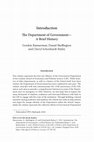 Research paper thumbnail of Introduction: The Department of Government— A Brief History