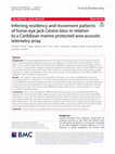 Research paper thumbnail of Inferring residency and movement patterns of horse-eye jack Caranx latus in relation to a Caribbean marine protected area acoustic telemetry array