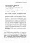 CLASSIFICATION OF IMPACT MORPHOLOGY AND SPLASHING/DEPOSITION LIMIT FOR N-HEXADECANE Cover Page