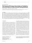 The impact of precision uncertainty on predictive accuracy metrics of non-animal testing methods Cover Page