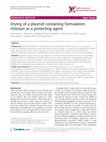 Drying of a plasmid containing formulation: chitosan as a protecting agent Cover Page