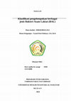 Research paper thumbnail of Klasifikasi pengelompokan berbagai jenis Bakteri Asam Laktat (BAL) Mata Kuliah : MIKROBIOLOGI