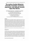 Research paper thumbnail of The cautious faculty: Malaysian university researchers’ awareness, experiences, and attitudes towards Open Peer Review