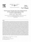 Natural resources and open space in the residential decision process: a study of recent movers to fringe counties in southeast Michigan Cover Page