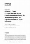 Género y Clase. La Intersección de las Condiciones Familiares de Mujeres Migradas en España durante la Gran Recesión Cover Page