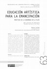 Educación artística para la emancipación Cover Page