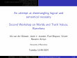 Research paper thumbnail of An aPempt at disentangling logical and semanQcal necessity