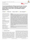 Research paper thumbnail of Toward standardization of Raman spectroscopy: Accurate wavenumber and intensity calibration using rotational Raman spectra of H2, HD, D2, and vibration–rotation spectrum of O2