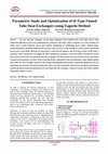 Parametric study and optimization of H-type finned tube heat exchangers using Taguchi method Cover Page