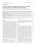 Circulating endothelial cells and rheumatoid arthritis: relationship with plasma markers of endothelial damage/dysfunction Cover Page