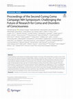 Proceedings of the Second Curing Coma Campaign NIH Symposium: Challenging the Future of Research for Coma and Disorders of Consciousness Cover Page